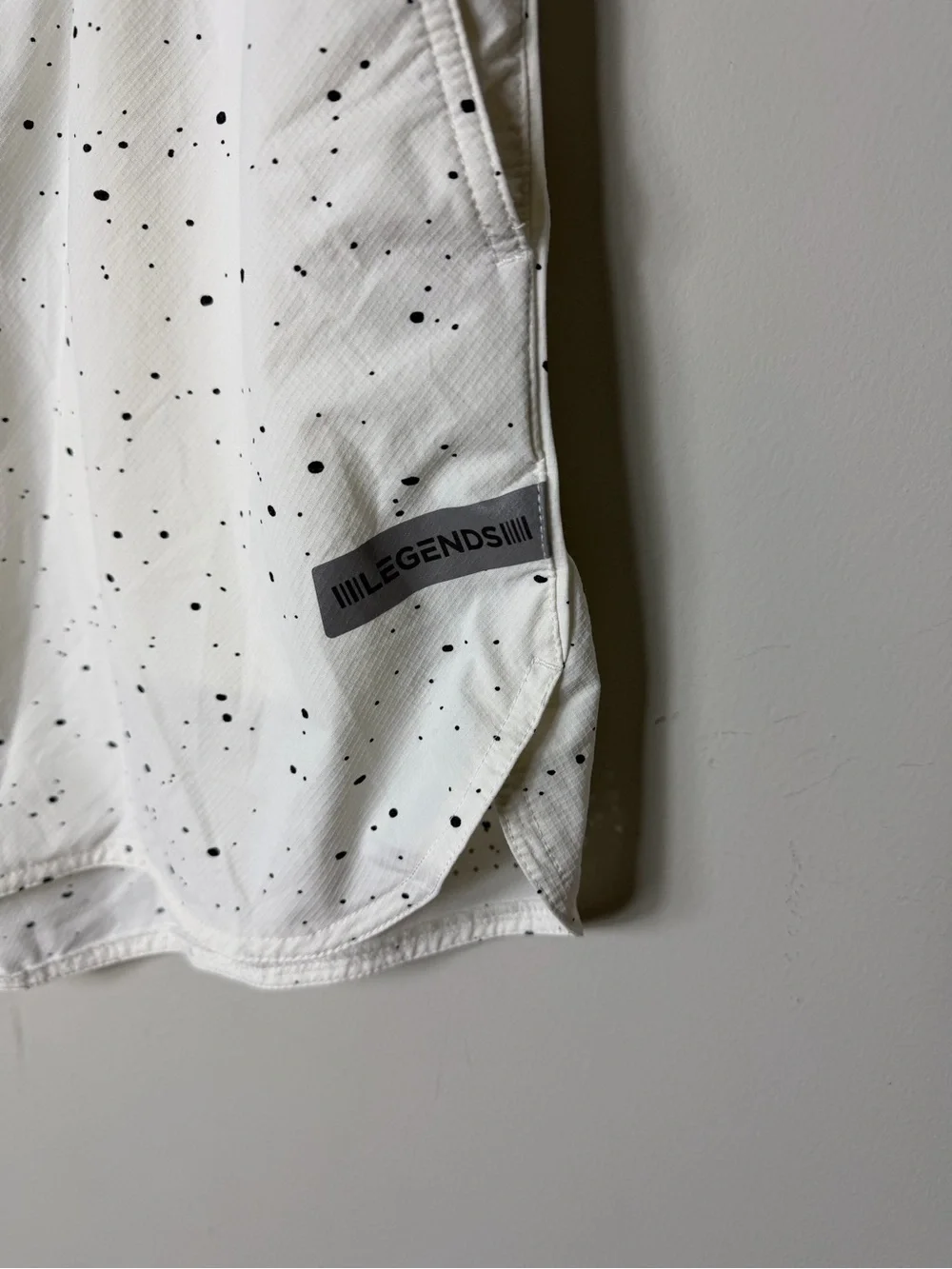 Legends Men’s Luka Shorts Athletic Black White Splatter Size XL *509